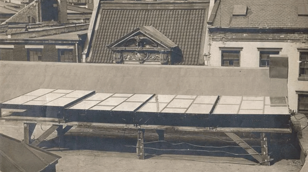history of solar panels