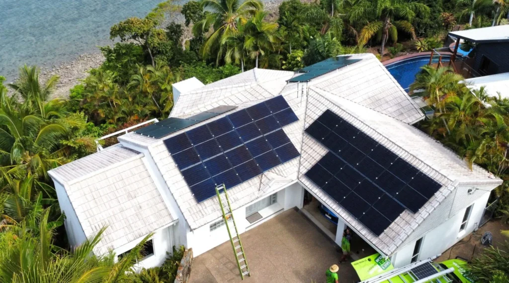Green Energy Technologies residential solar installation Daydream Island