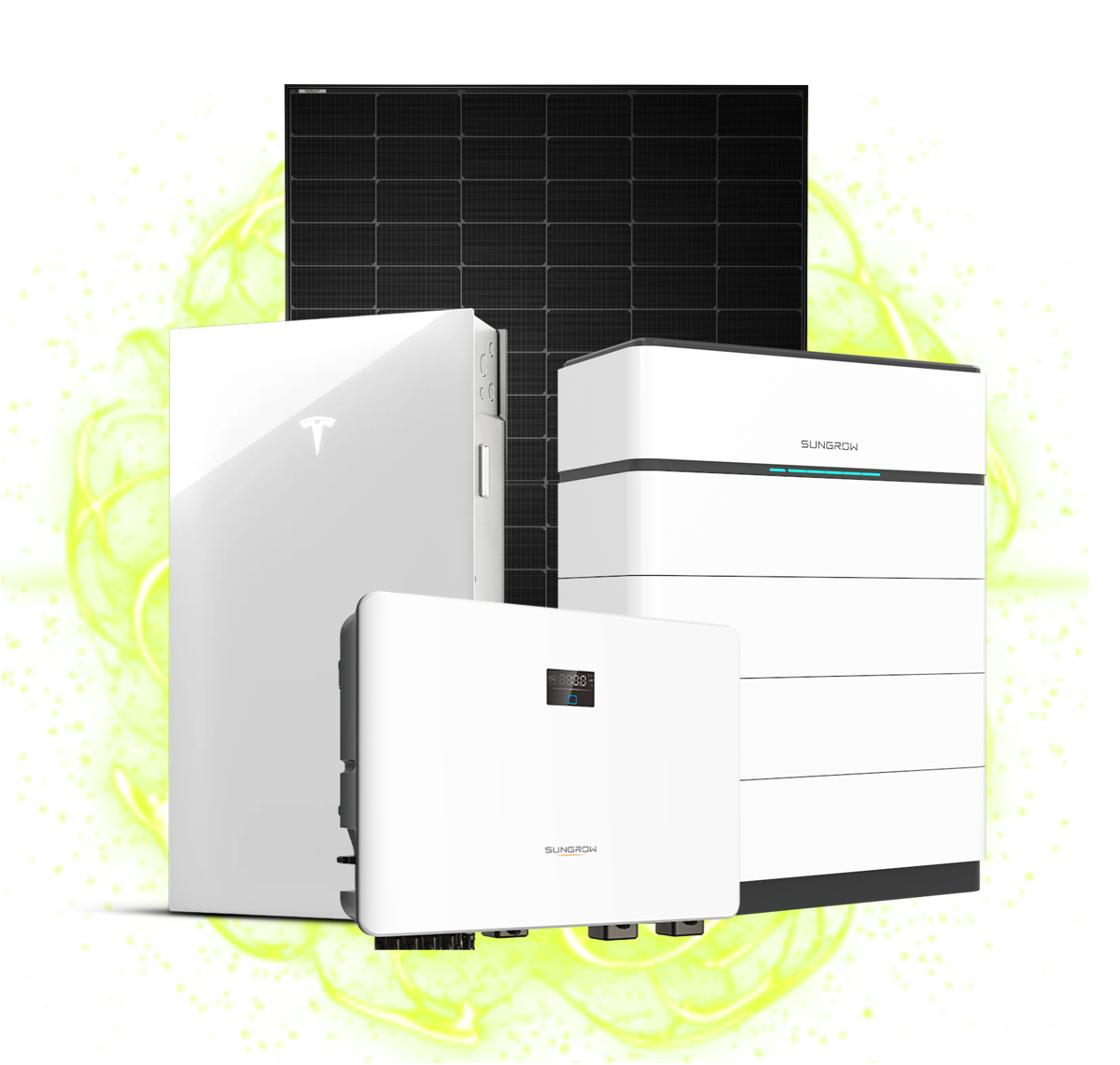 GET Battery package - solar panels, battery storage and inverter